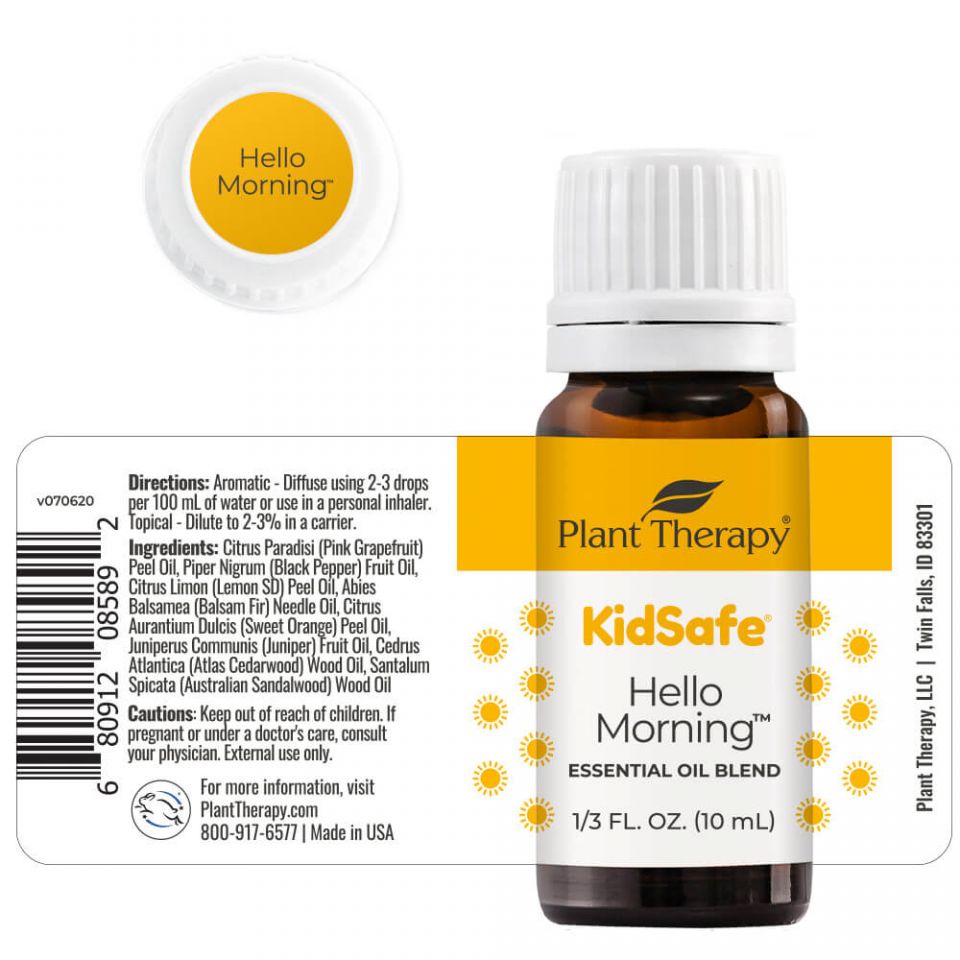 Plant Therapy Hello Hello Morning KidSafe Essential Oil Blend - OilyPod