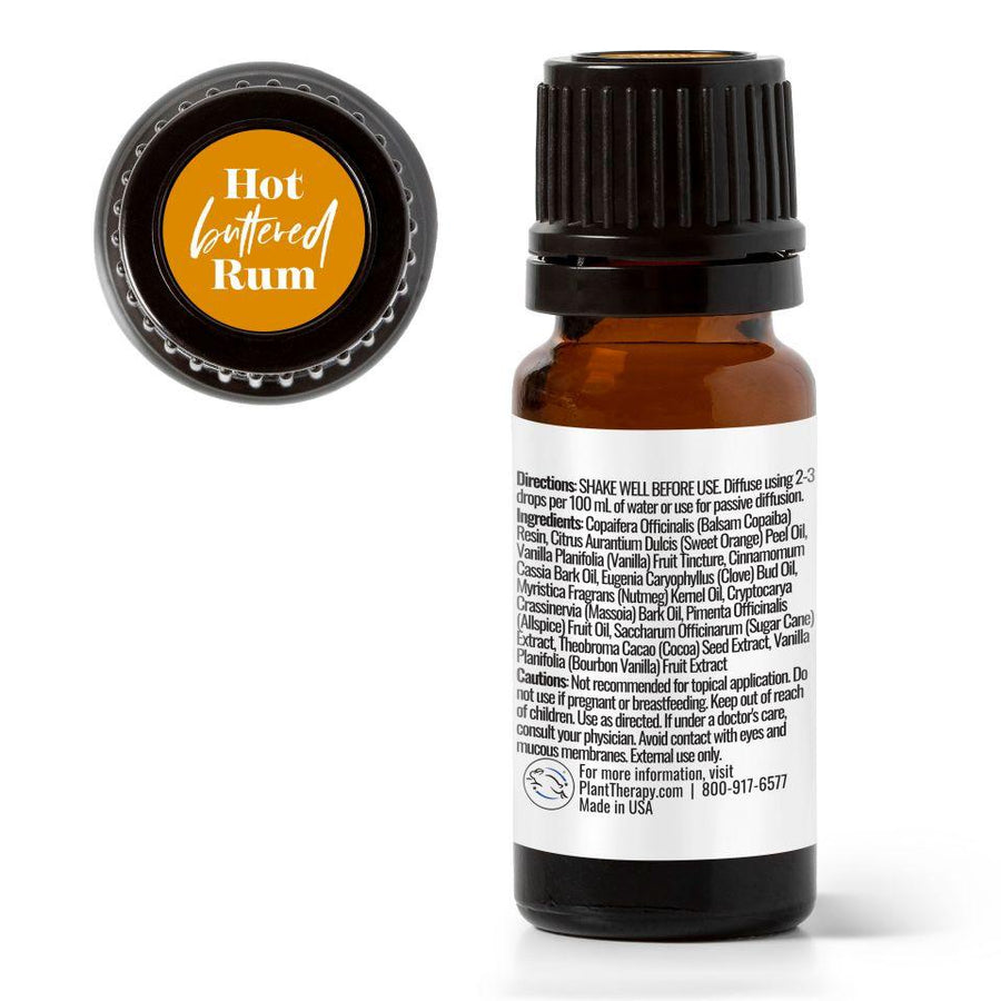 Plant Therapy Hot Buttered Rum Essential Oil Blend 10 mL - OilyPod