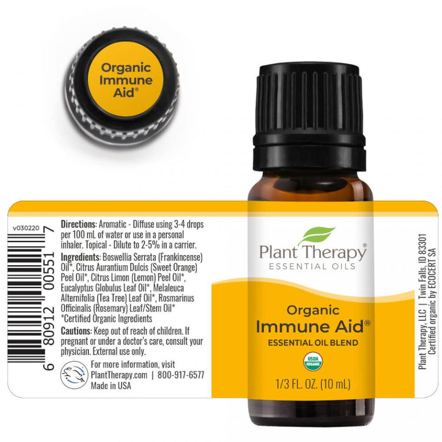 Plant Therapy Immune Aid Organic Essential Oil Blend - OilyPod
