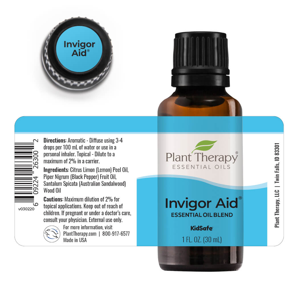 Plant Therapy Invigor Aid Essential Oil Blend - OilyPod