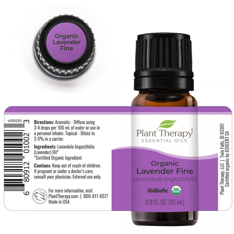 Plant Therapy Lavender Fine Organic Essential Oil - OilyPod