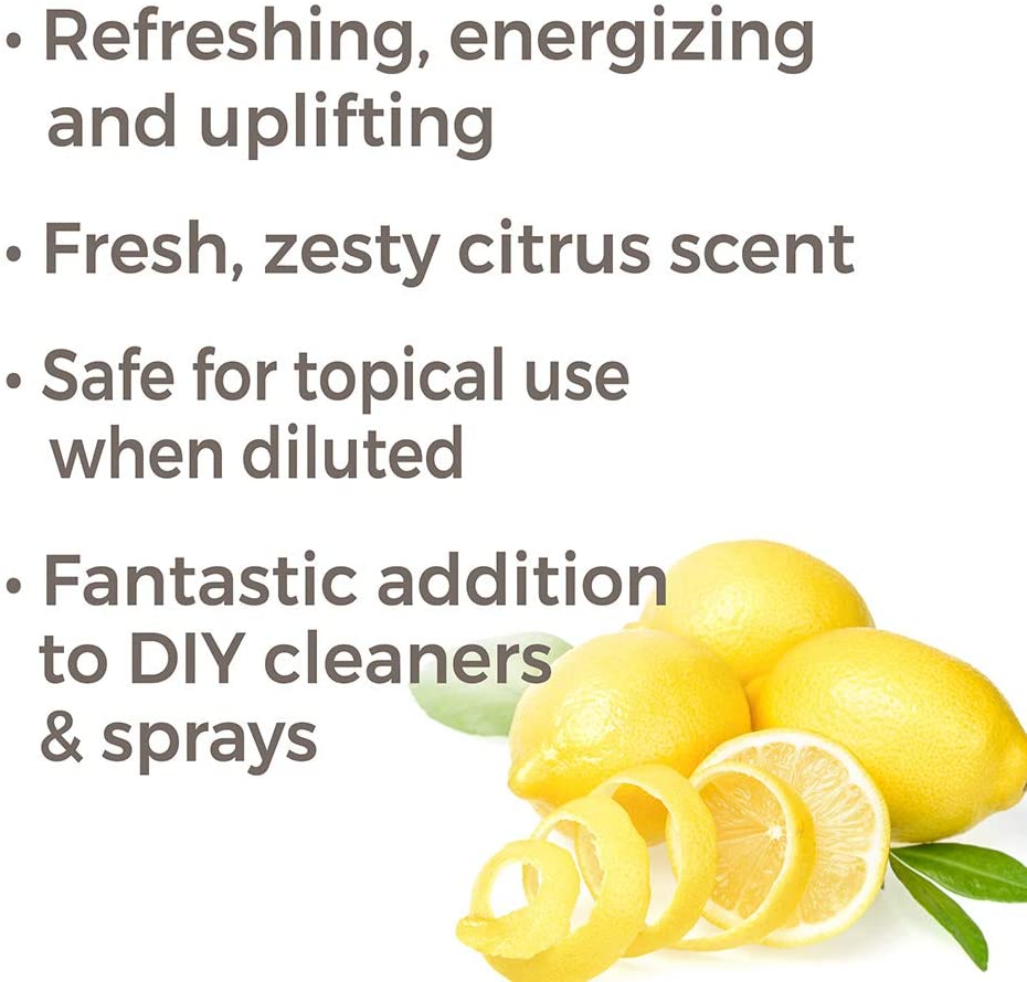 Plant Therapy Lemon Steam Distilled Essential Oil - OilyPod
