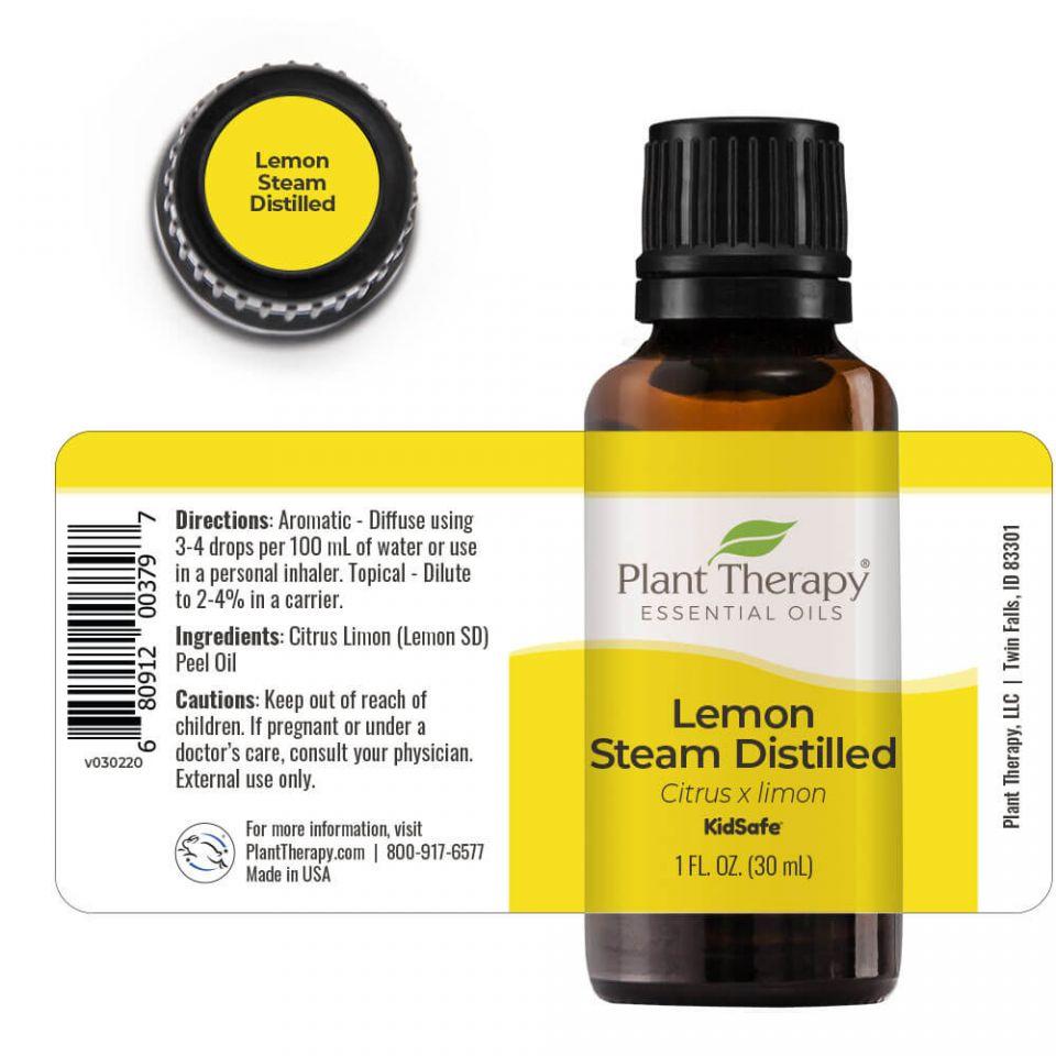 Plant Therapy Lemon Steam Distilled Essential Oil - OilyPod