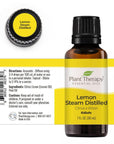 Plant Therapy Lemon Steam Distilled Essential Oil - OilyPod