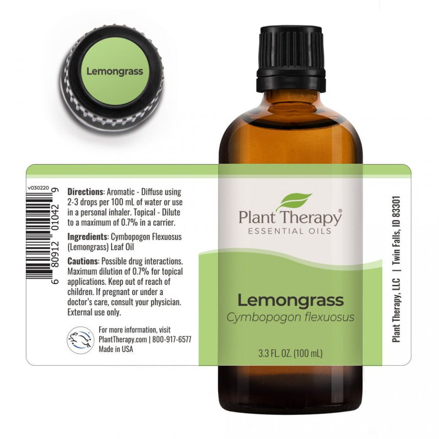 Plant Therapy Lemongrass Essential Oil - OilyPod