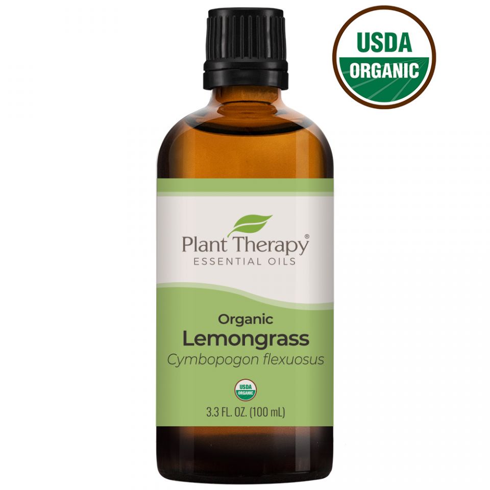 Plant Therapy Lemongrass Organic Essential Oil - OilyPod