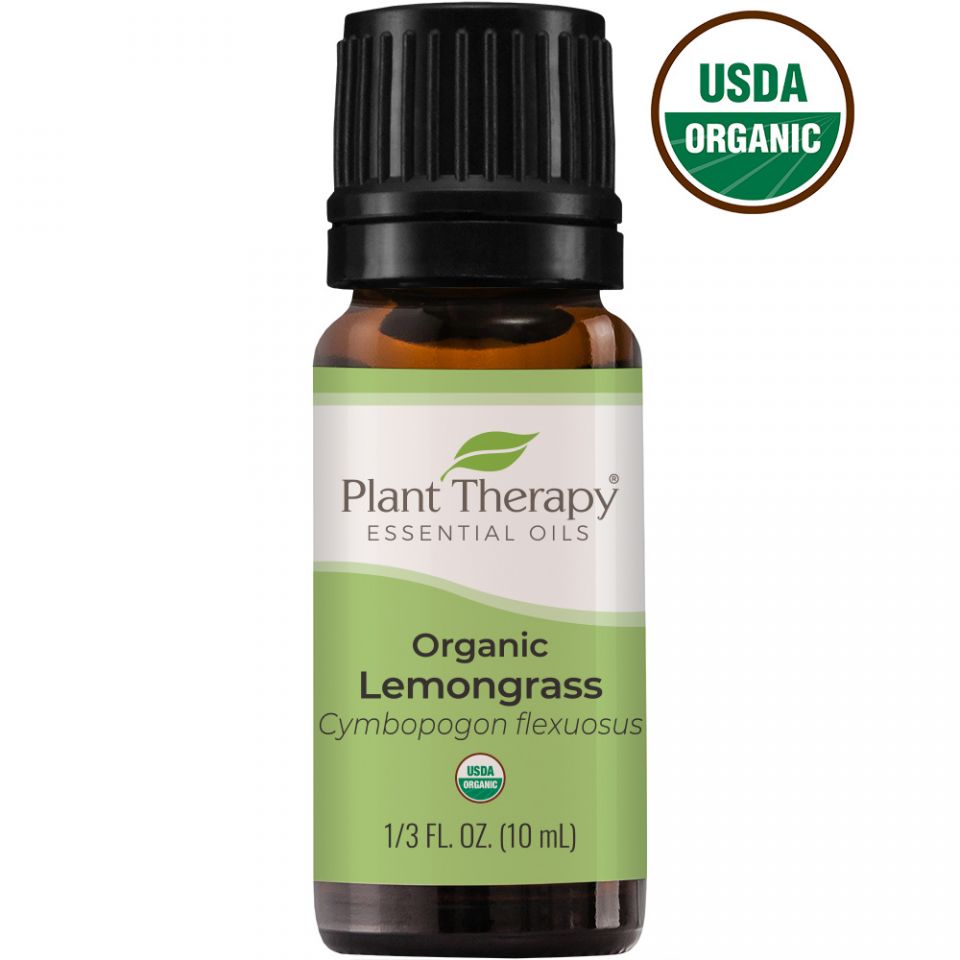 Plant Therapy Lemongrass Organic Essential Oil - OilyPod
