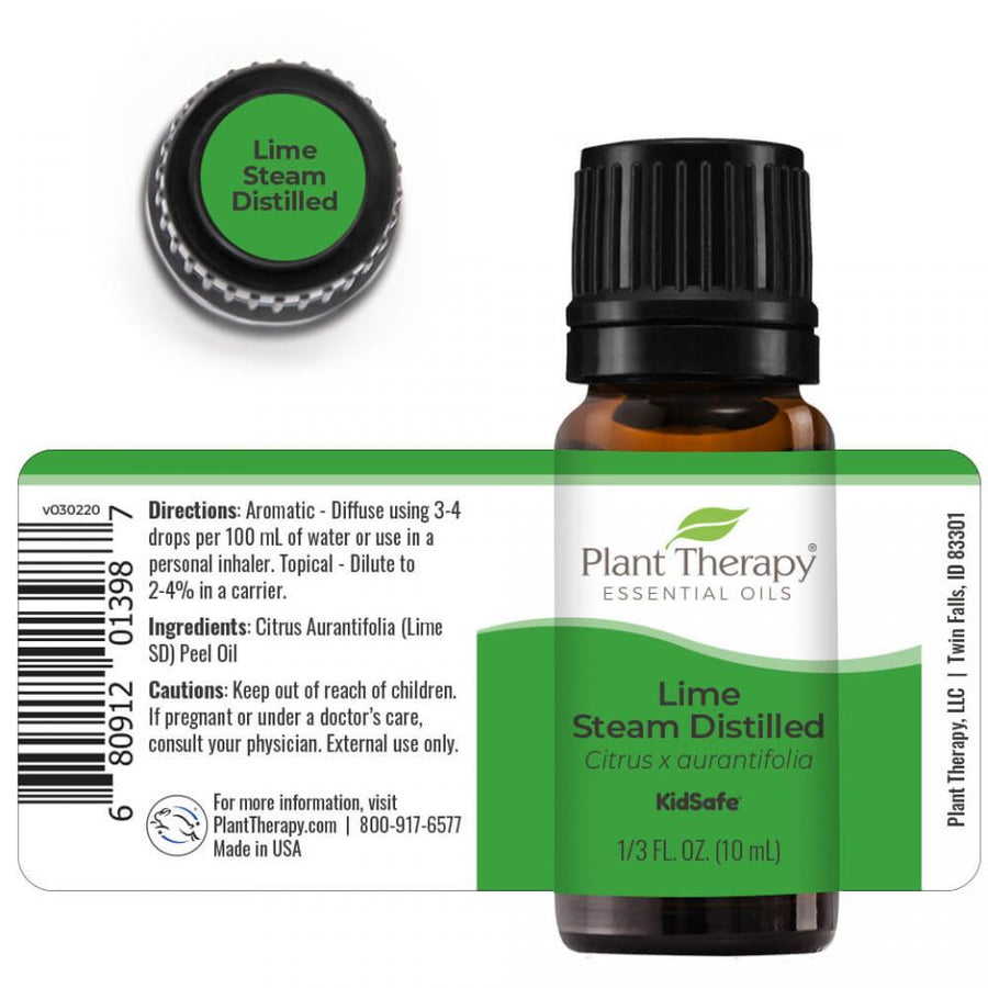 Plant Therapy Lime Steam Distilled Essential Oil - OilyPod