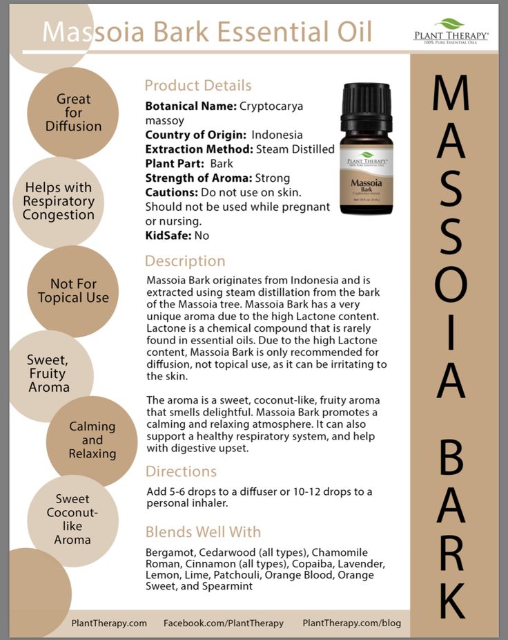 Plant Therapy Massoia Bark Essential Oil - OilyPod