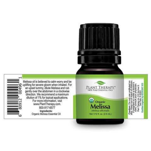 Plant Therapy Melissa Organic Essential Oil - OilyPod