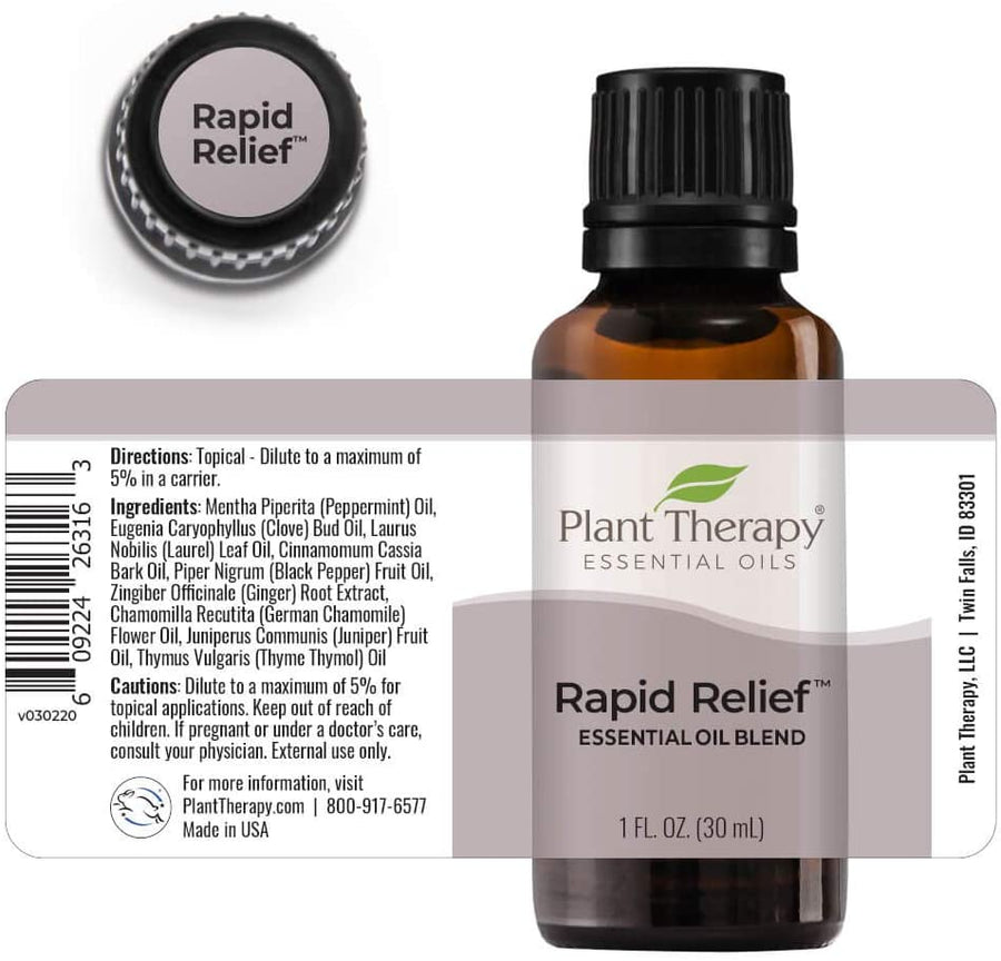 Plant Therapy Rapid Relief Essential Oil Blend - OilyPod