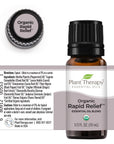 Plant Therapy Rapid Relief Organic Essential Oil Blend - OilyPod