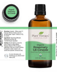 Plant Therapy Rosemary 1,8-Cineole Organic Essential Oil - OilyPod