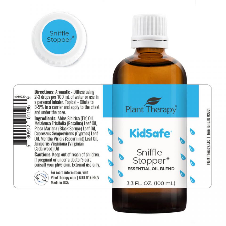 Plant Therapy Sniffle Stopper KidSafe Essential Oil - OilyPod