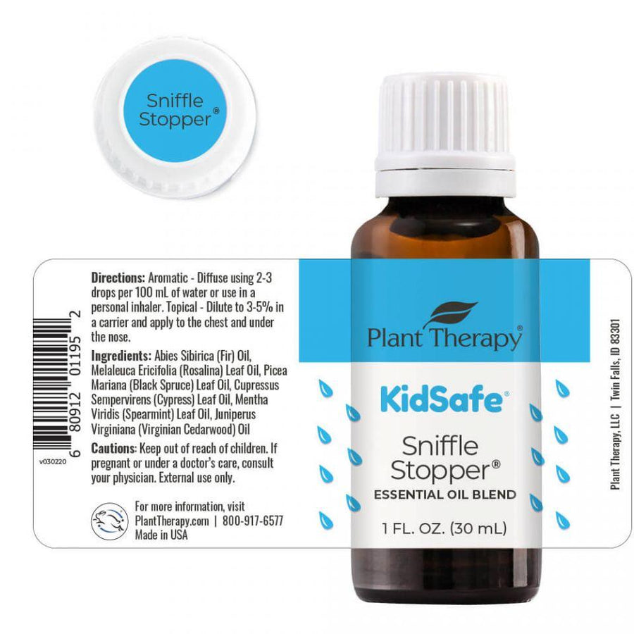 Plant Therapy Sniffle Stopper KidSafe Essential Oil - OilyPod