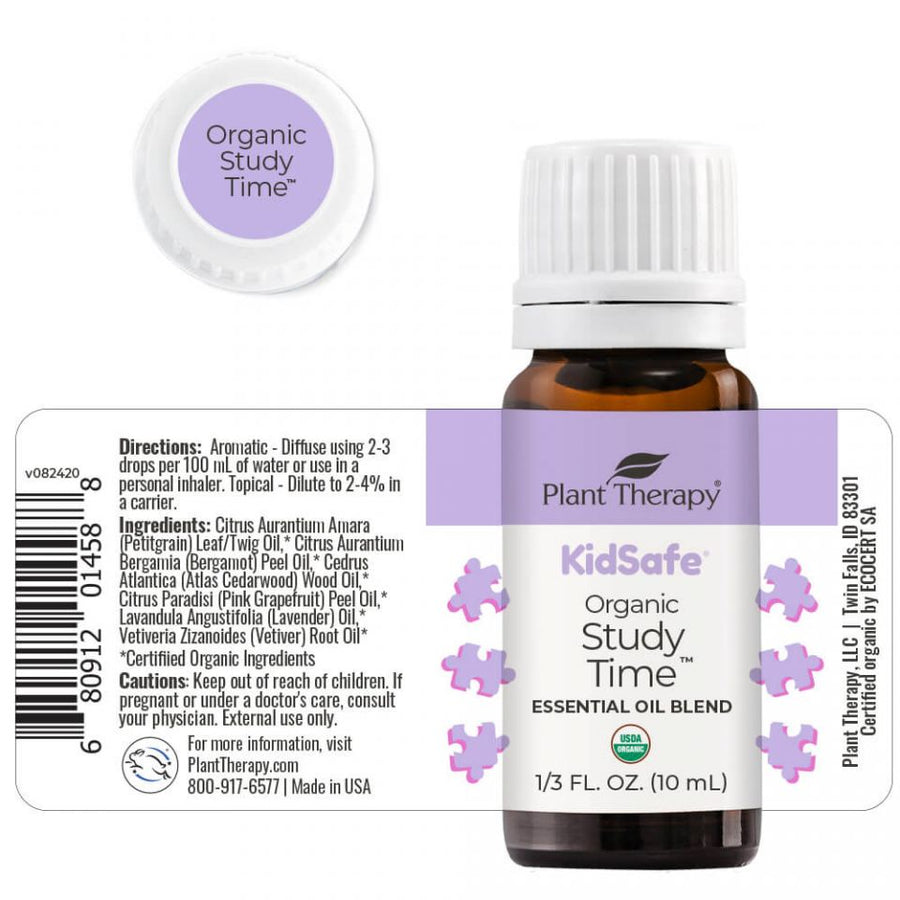 Plant Therapy Study Time KidSafe Organic Essential Oil 10ml - OilyPod