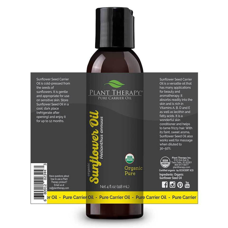 Plant Therapy Sunflower Organic Carrier Oil - OilyPod