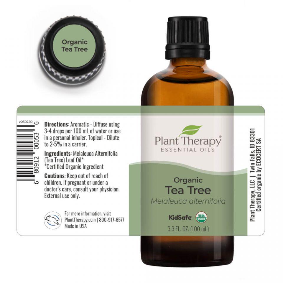 Plant Therapy Tea Tree Organic Essential Oil - OilyPod