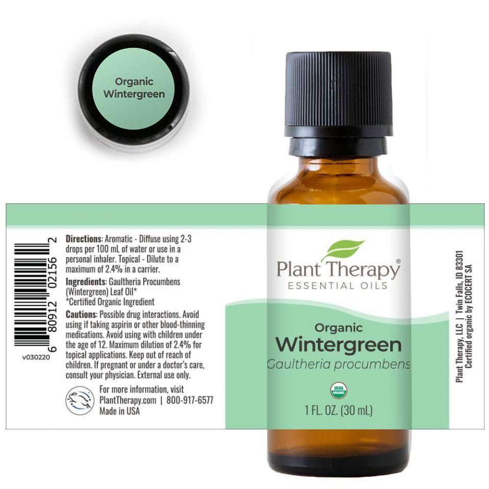 Plant Therapy Wintergreen Organic Essential Oil - OilyPod