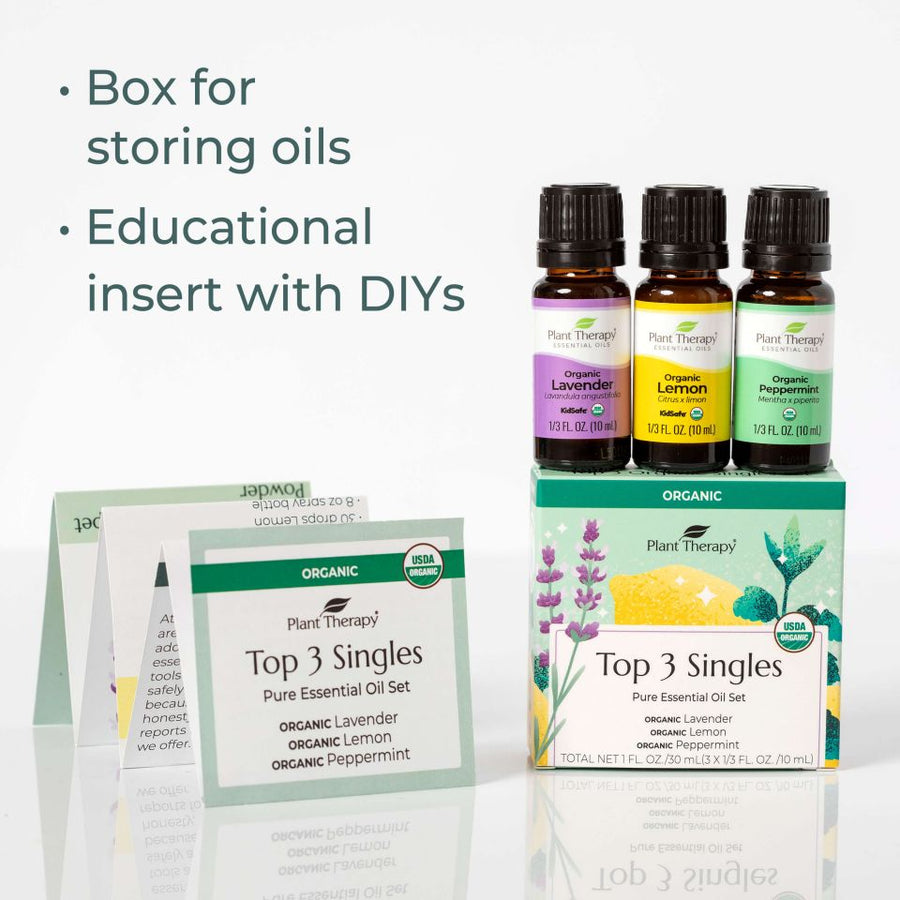 Plant Therapy Top 3 Organic Singles Set